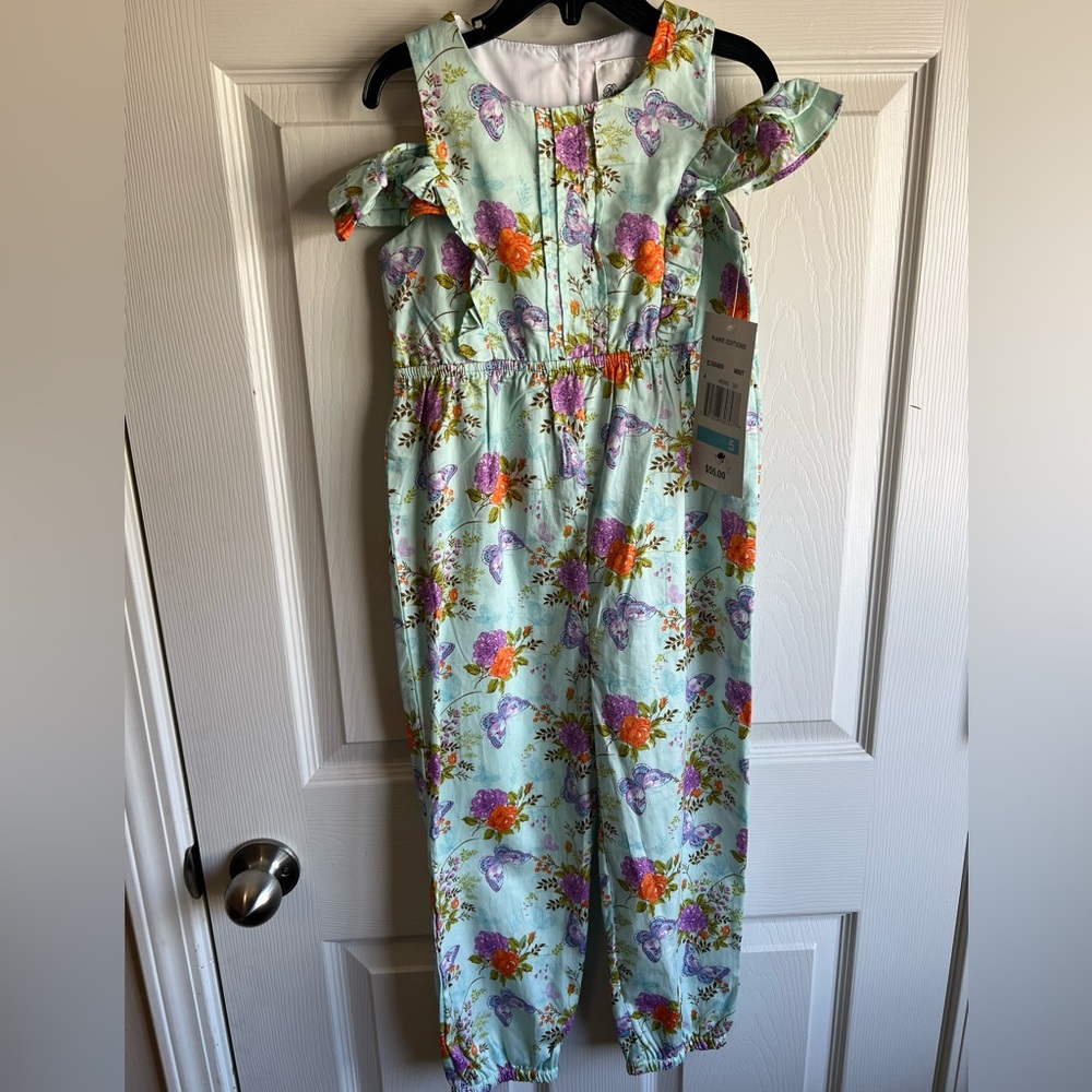 Rare Editions Mint Jumpsuit Girls Size 5